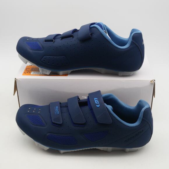 NEW Louis Graneau Women's 11.5 Multi Air Flex Cycling Shoes Blue Dark Night - Picture 2 of 9